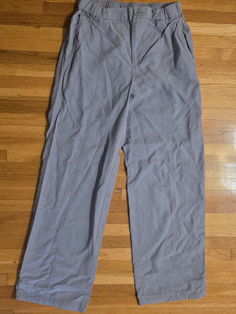 Vuori Coastline Jogger Pants Womens Small Heather Blue Gray Drawstring VW4154
